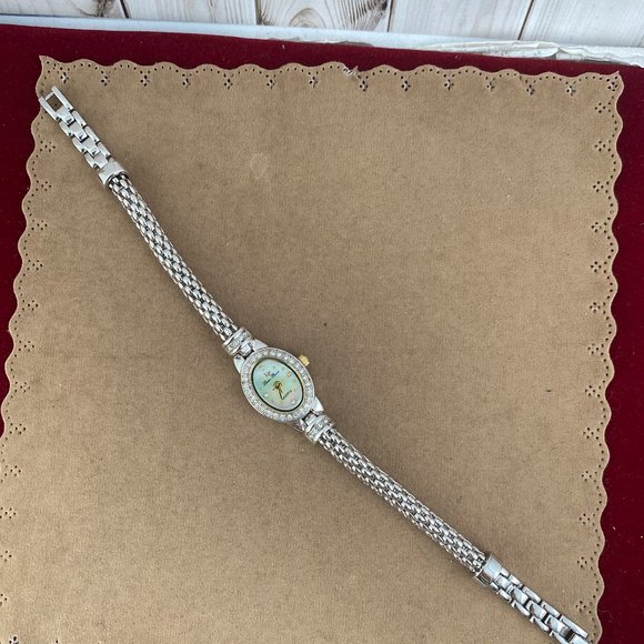 Fabulous Almost New Lucien Piccard Crystal Watch - Picture 4 of 6